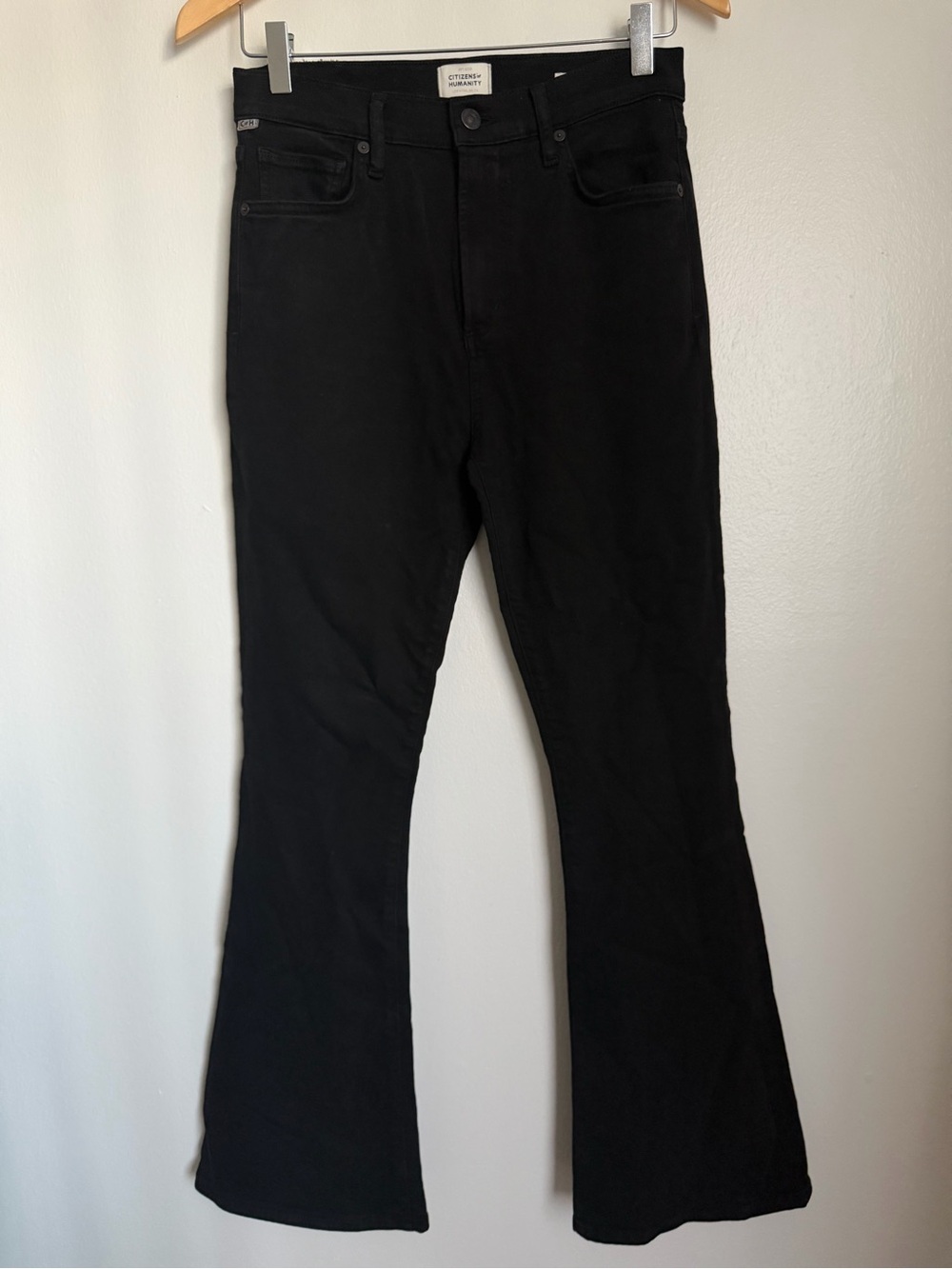 Citizens of Humanity COH Lilah Jeans Black Flare High Rise Women Size 26